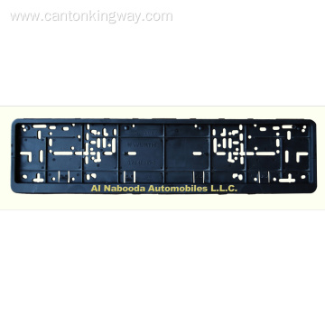 Plastic Euro License Plate Frames with Chrome logo